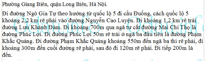 odau.info: Địa chỉ trường cấp 1 Giang Biên - P. Giang Biên