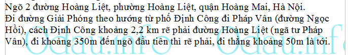 odau.info: Địa chỉ trường cấp 1 Hoàng Liệt - P. Hoàng Liệt