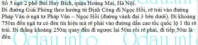 odau.info: Địa chỉ Quận Ủy quận Hoàng Mai