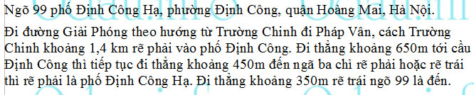 odau.info: Địa chỉ Sân Bóng đá Định Công - P. Định Công