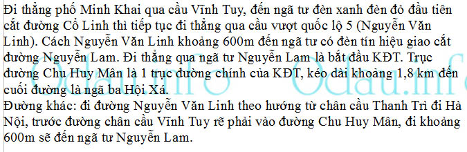 odau.info: Địa chỉ Khu đô thị Vinhomes Riverside Long Biên – phường Phúc Đồng