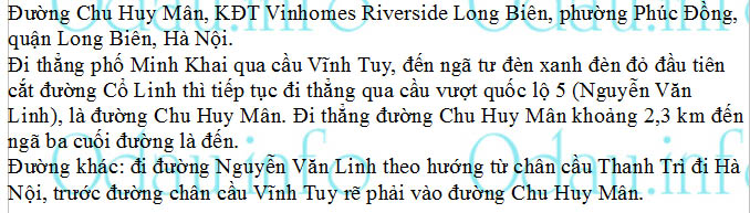 odau.info: Địa chỉ tổ hợp nhà chung cư Vinhomes Symphony Long Biên - P. Phúc Đồng