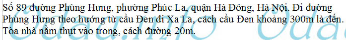 odau.info: Địa chỉ tòa nhà chung cư HTT 89 Phùng Hưng - P. Phúc La