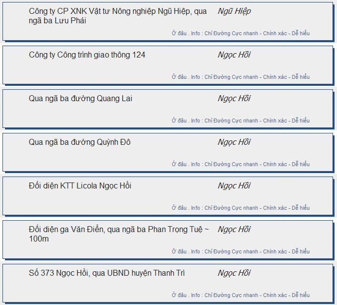odau.info: lộ trình và tuyến phố đi qua của tuyến bus số 08A ở Hà Nội no08