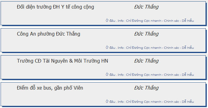 odau.info: lộ trình và tuyến phố đi qua của tuyến bus số 31 ở Hà Nội no06
