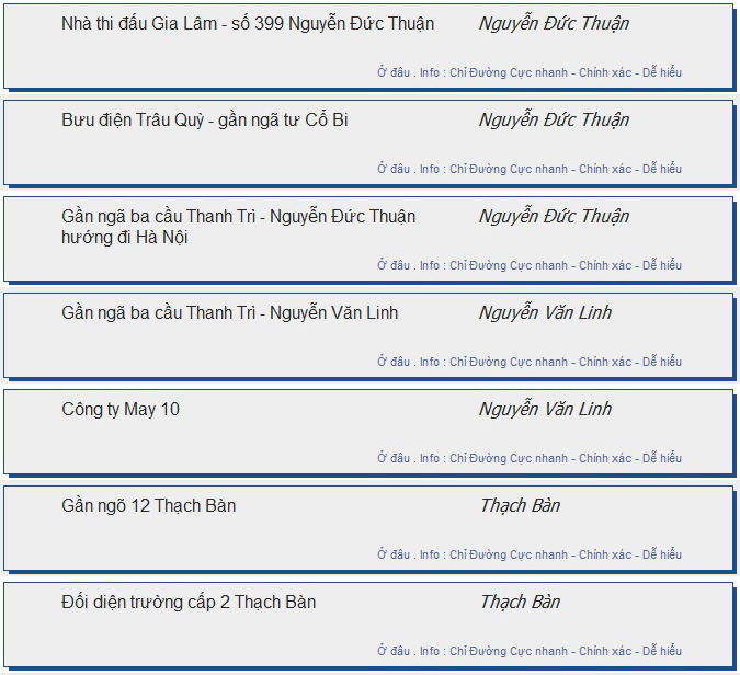 odau.info: lộ trình và tuyến phố đi qua của tuyến bus số 52B ở Hà Nội no08