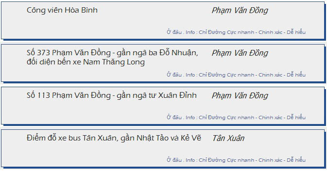 odau.info: lộ trình và tuyến phố đi qua của tuyến bus số 14 ở Hà Nội no05