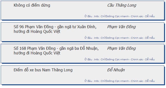 odau.info: lộ trình và tuyến phố đi qua của tuyến bus số 35B ở Hà Nội no08