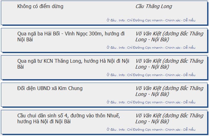 odau.info: lộ trình và tuyến phố đi qua của tuyến bus số 95 ở Hà Nội no02