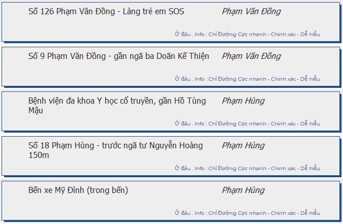 odau.info: lộ trình và tuyến phố đi qua của tuyến bus số 46 ở Hà Nội no08