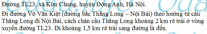 odau.info: Địa chỉ Chi cục Hải quan Khu công nghiệp Bắc Thăng Long - xã Kim Chung
