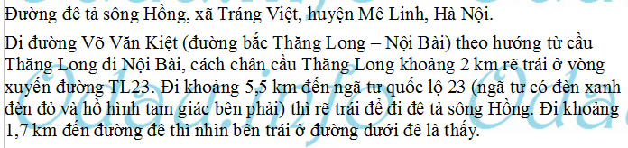 odau.info: Địa chỉ Nghĩa trang liệt sỹ xã Tráng Việt - xã Tráng Việt