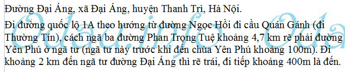 odau.info: Địa chỉ trường cấp 3 Nguyễn Quốc Trinh - xã Đại Áng
