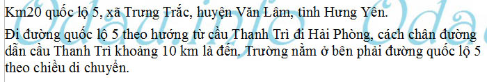 odau.info: Địa chỉ trường cấp 3 Nguyễn Tất Thành - xã Trưng Trắc