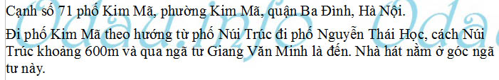 odau.info: Địa chỉ Nhà hát chèo Việt Nam - P. Kim Mã